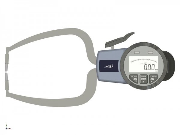 HELIOS PREISSER Digitaler Außenschnelltaster, K =1,5 mm, 0,01 mm, 0 - 20 mm, MT85, 721741