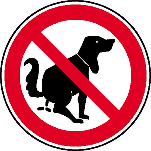 SafetyMarking Verbotsschild, Hier kein Hundeklo, Ø 31,5 cm, Aluminium, 11.1006