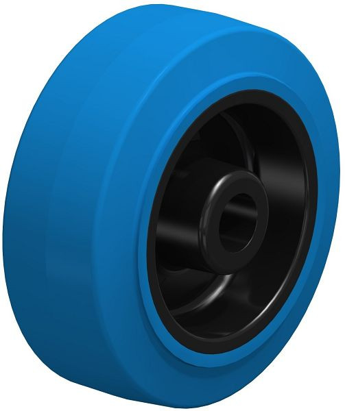 Blickle POEV 80/12G-SB Rad aus Elastik-Vollgummi, Blau, 753094