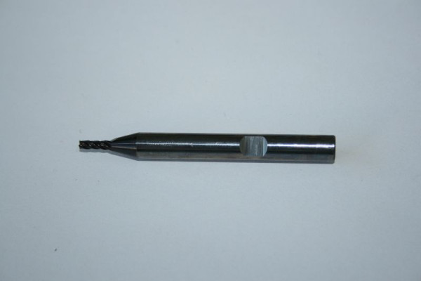ELMAG Schaftfräser Ø: 2mm, 4-Schneiden, Titanaluminiumnitrid für Werkstoffe bis 1200 N/mm² Zugfestigkeit, 17274