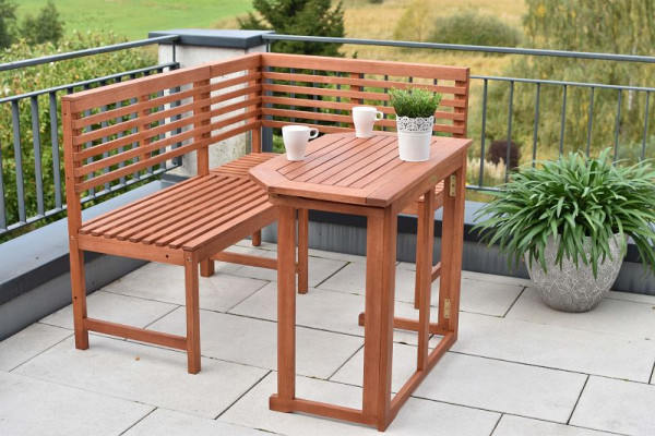 Merxx Eckbank mit Klappentisch, 90 x 50 cm, FSC Eukalyptusholz, 25900-011