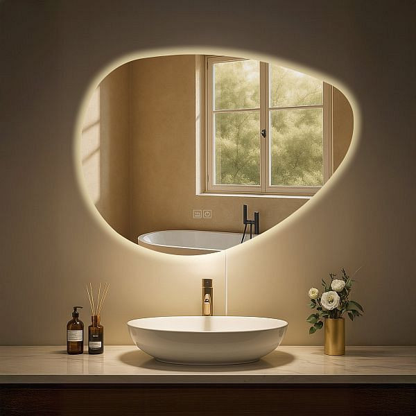 CLP Badspiegel Almafie 65x75 mm ohne Bluetooth, klarglas, 326287