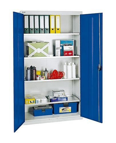 stumpf Werkzeug- und Materialschrank Professional 3000, mit 4 Wannenböden, grau/blau, B 1000 mm, 251857