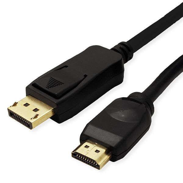 VALUE DisplayPort Kabel DP - UHDTV, ST/ST, schwarz, 7,5 m, 11.99.5789