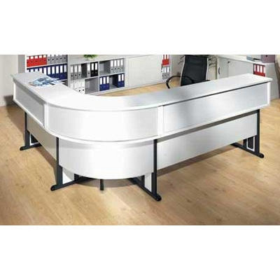 Deskin Theke MULTI M, Dekor lichtgrau, Gestell Anthrazit, 208198