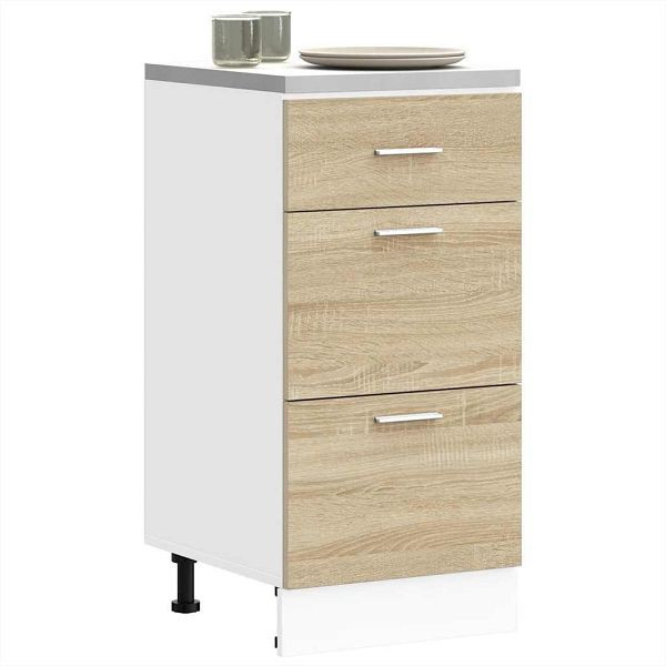 vidaXL Unterschrank Sonoma-Eiche 40x46x81,5 cm Holzwerkstoff, 854213