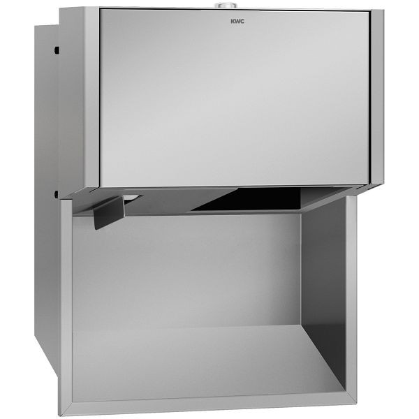 KWC WC-Doppelrollenhalter, EXOS, Edelstahl, 284x350x147 mm, Unterputz, 2030034642