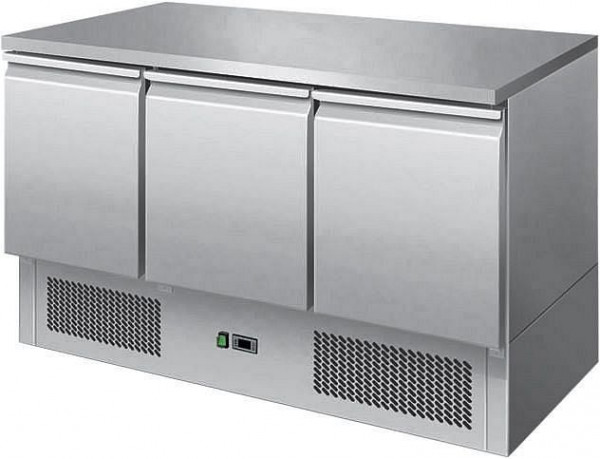 Ice-A-cool 3-türiger Kühltisch mit Arbeitsplatte, ICE3851GR