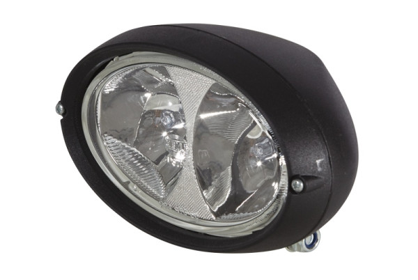 HELLA Halogen-Arbeitsscheinwerfer, Oval 100, 24V, Anbau/geschraubt, stehend/schwenkbarer Montagebügel, weitreichende Ausleuchtung, AMP, 1GA 996 361-011
