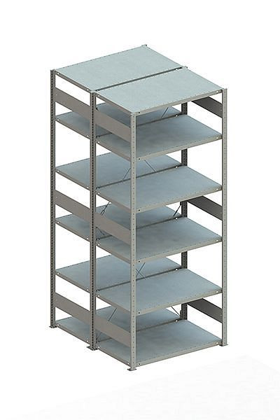 Meta CLIP 230 DGR 2500x1000x600 mm, RAL 7035, Bodenanzahl: 2 x 6, 20070700