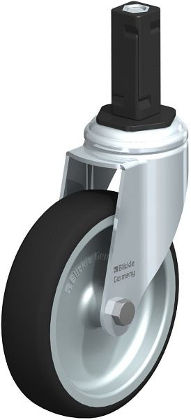 Blickle LKRA-PATH 126G-11-EV13 Apparate-Lenkrolle mit Expander, Thermoplastisches Polyurethan, Grau, 848865