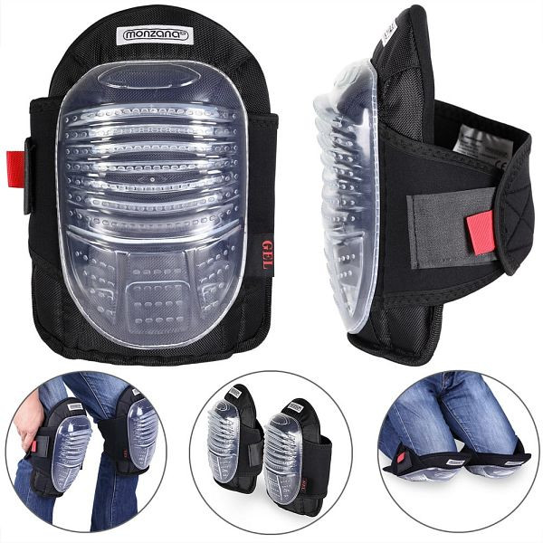 monzana Gel Knieschoner 1 Paar Schwarz, 105662, 4251776916330