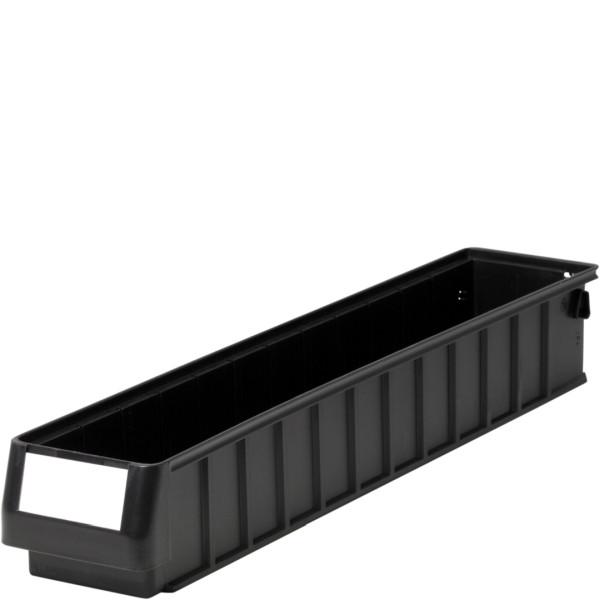BITO Regalkasten RK5109, Eco 500x117x90 Regranulat schwarz inklusive Etikett, C0220-0124