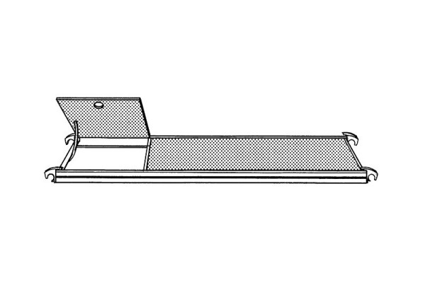 HYMER Bühne mit Durchstiegsklappe, Länge 2,45 m, Breite 0,65 m, 677124