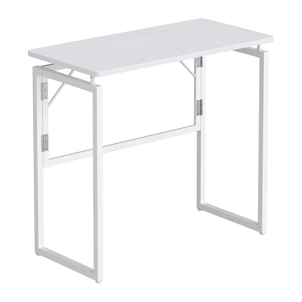 SONGMICS Computerschreibtisch, Weiß, 80,0x40,0x74,0 cm, LWD151WF01
