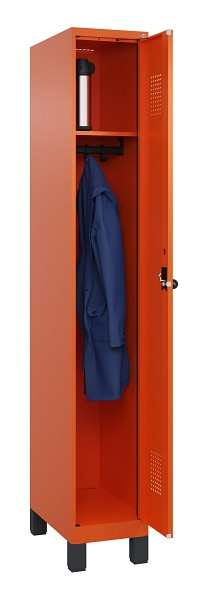 C+P Spind Evolo PLUS, mit Füßen, 1 Abteil, 1950x300x500mm, 2004/2004, Verschluss Drehriegel, Ablageböden 1, 049010-10 S10024