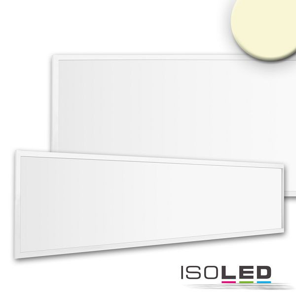 ISOLED LED Panel Business Line 1200 UGR<19 2H/2H, 36W, Rahmen weiß RAL 9016, warmweiß, 1-10V dimmbar, 113270