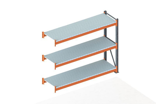 Meta Großfachregal AR 2200x2700x800 mm, verzinkt/RAL 2001, 20077551