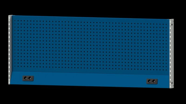 ANKE Werkbänke Grundaufbau Systemaufbau, 1980 x 107 x 800 mm, RAL 7035/5010, Doppelsteckdose, 340.328