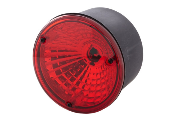 HELLA Nebelschlussleuchte - Halogen - 12/24V - Einbau/Anbau - Lichtscheibenfarbe: rot - Stecker: Flachstecker - rechts/links, 2NE 964 169-521