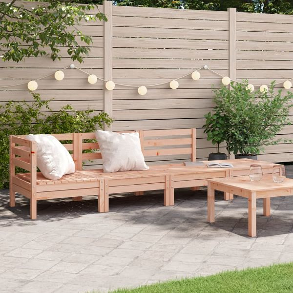 vidaXL Gartensofa 4-Sitzer Massivholz Douglasie, 838052
