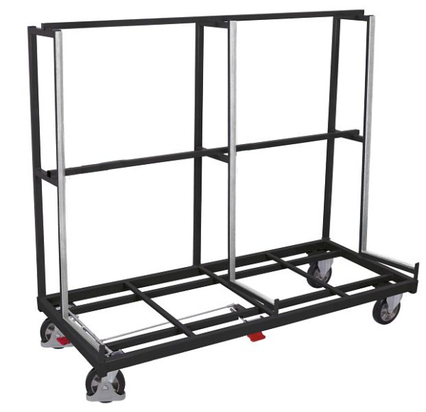 VARIOfit Plattenwagen einseitig, Außenmaße: 1.380 x 880 x 1.700 mm, RAL 7016 anthrazitgrau, sw-1305/AG