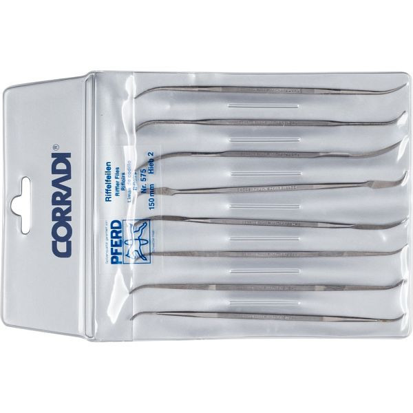 Pferd CORRADI-Riffelfeilen/-raspel-Set 575 150 H2, 19505754