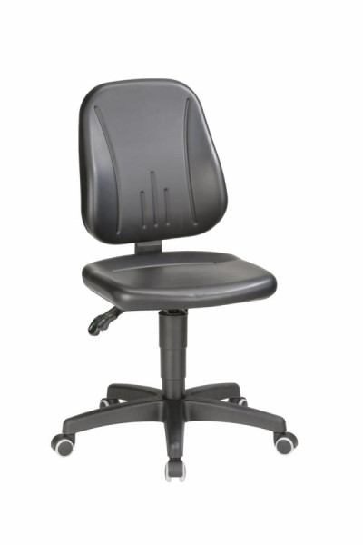 bimos Unitec mit Rollen und Kunstleder schwarz, Sitzhöhe 440-620 mm, 9653-0551