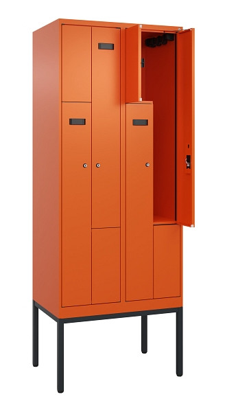 C+P Z-Spind Evolo PLUS, Gestell, 4 Fächer, 2120x800x500mm, 2004/2004, Zylinderschloss, 0490337-224 S10050