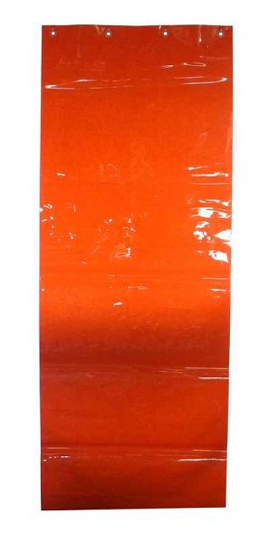 SINOtec TransTac Streifenvorhang 570 x 1 mm, L 2000 mm, rotbraun T50 DIN EN ISO 25980, 10001168