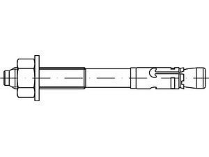 ART 88741 UPAT MAX-Expressanker Stahl verzinkt 20 / 60 /202 mit ETA-Zulassung VE=S (10 Stück)