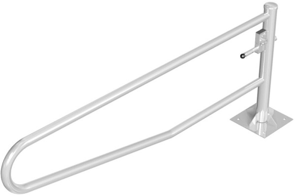 Schake Gatterschranke drehbar 2,50m mit Dreikantverschluss, Drehpfosten: Ø 102mm, Schrankenarm: Ø 60mm, zum Aufdübeln, feuerverzinkt, 413_251FP