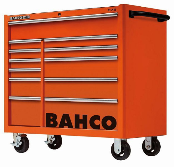 Bahco Classic Werkstattwagen 40" mit 2 Schubladenreihen, 12 Schubladen, orange, 1475KXL12
