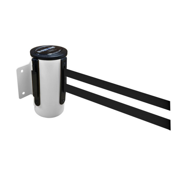 Stein HGS Wandgurtkassette -P-Line Future-, weiß, schwarz/weiß/schwarz waagerecht (gestreift), mit Gurtendstück (Standard), 12850m-0402