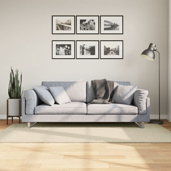 vidaXL Teppich HUARTE Kurzflor Weich und Waschbar Creme 100x200 cm, 375036