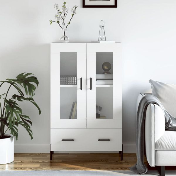 vidaXL Highboard Weiß 69,5x31x115 cm Holzwerkstoff, 828308