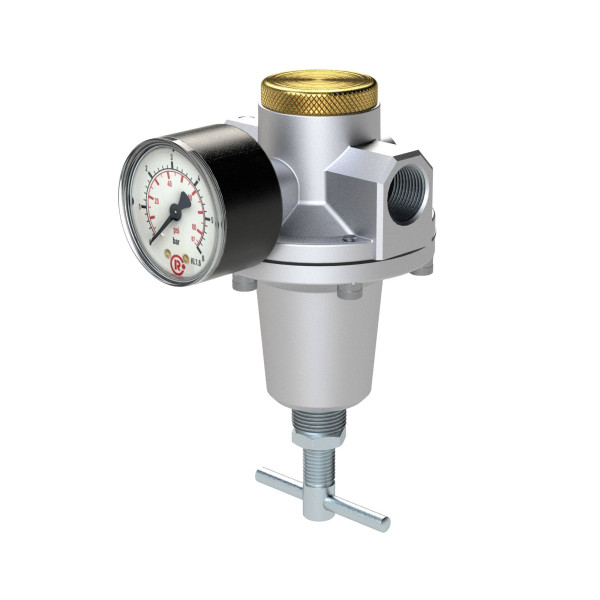 Riegler Konstant-Druckregler inklusive Manometer, BG 3, G 1/2, 0,1 - 3 bar, 147498