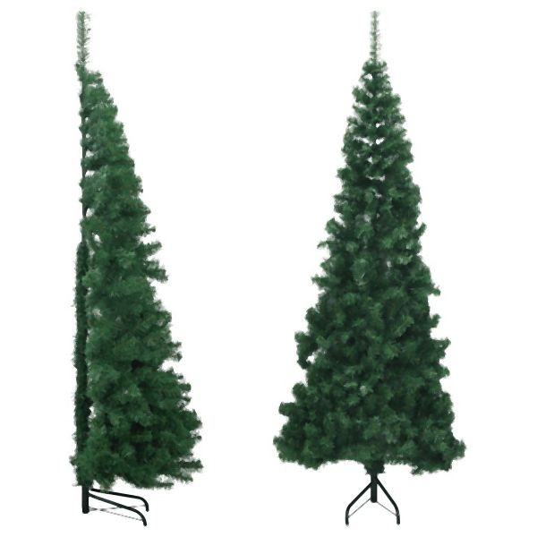 vidaXL Künstlicher Eck-Weihnachtsbaum Grün 240 cm PVC, 329166