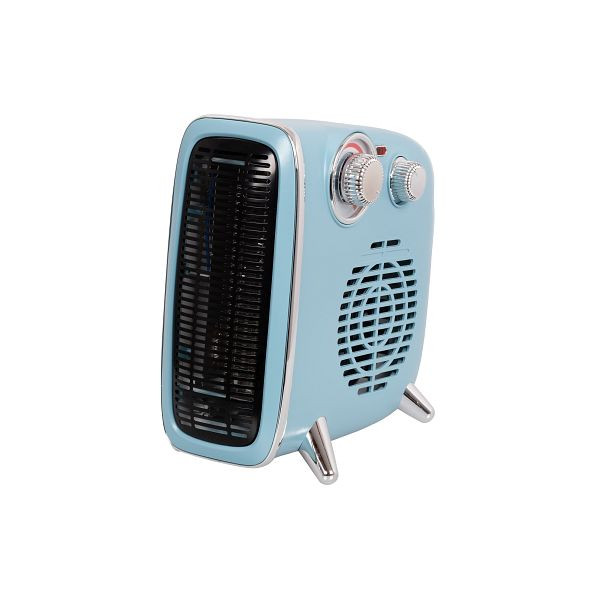 Eurom B-4 1800 Blue, Retro-Heizstrahler mit Ventilator, 352153