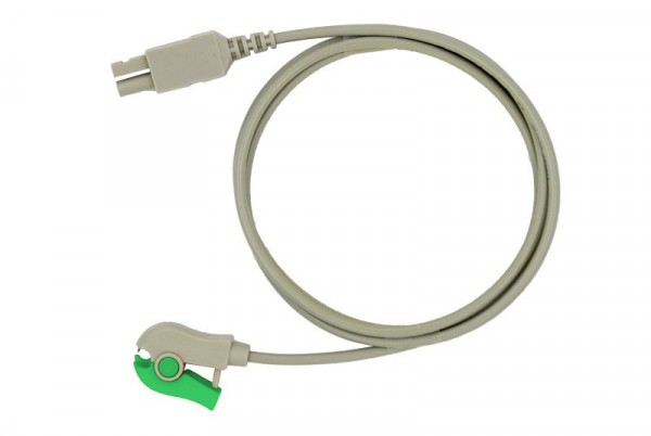 Golmed EKG-Einzelleitung zum Philips-Stecksystem, 100 cm, Grün, 7-9-S1,5 GR