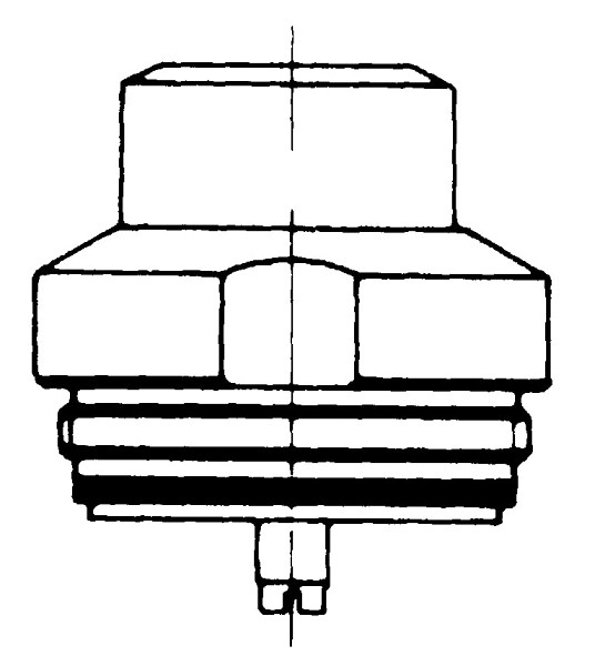Benkiser Druckknopfgarnitur komplett für Modell 895, MS roh, innen, 0835121