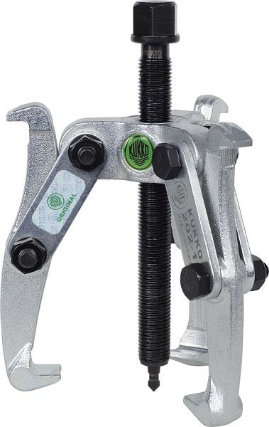 KUKKO 3-armiger Universal Abzieher mit umkehrbaren Abzughaken, Spannweite außen: 150 mm, 202-1