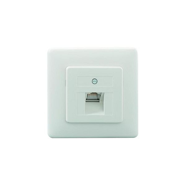 RUTENBECK Anschlussdose Cat3 UP 1xRJ45 Kanaleinband Bodentank/Unterflur RAL9010 weiß Schraub UAE8(8)UPRW, 112737