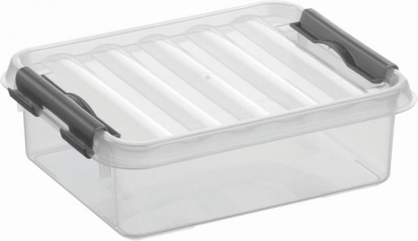 helit Aufbewahrungsbox "the q-line" 1L, VE: 6 Stück, transparent, H6162302