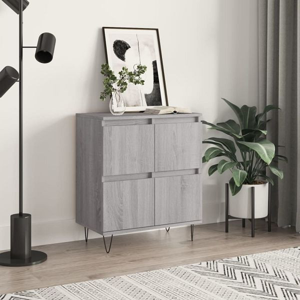 vidaXL Sideboard Grau Sonoma 60x35x70 cm Holzwerkstoff, 831218