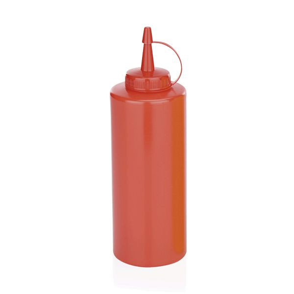 WAS Quetschflasche, 0,45 L, rot, Polyethylen, 3728000, 4044925095945