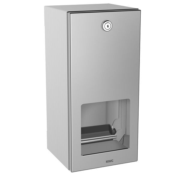 KWC WC-Doppelrollenhalter, Rodan, Edelstahl, 144x301x138 mm, Aufputz, 2000090072