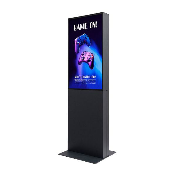 Showdown Displays Digitale Smart Line Infostele doppelseitig 43" mit Samsung-Bildschirm, DITDTOTEM43ESF