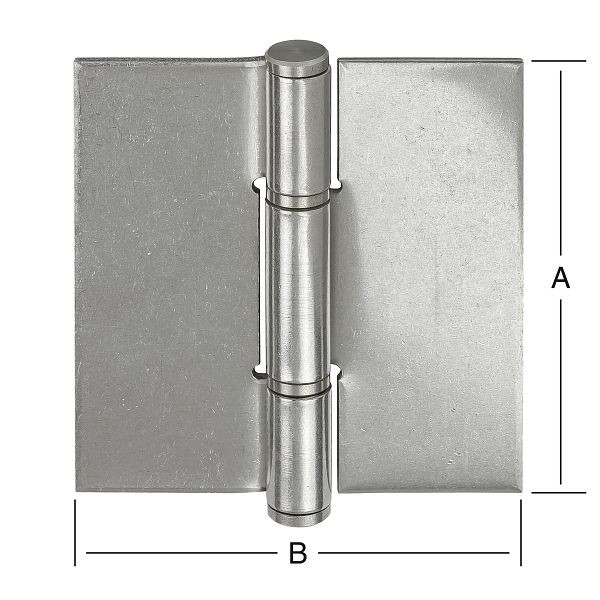 Vormann Türscharnier 90 x 85 mm ungebohrt, VE: 10 Stück, 010870090U