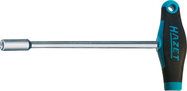 Hazet Steckschlüssel, mit T-Griff, Außen-Sechskant Profil, 7 mm, 428-7